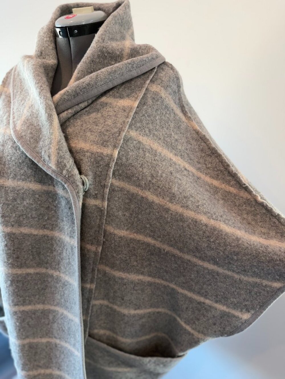 Free People wool blanket poncho coat with pockets